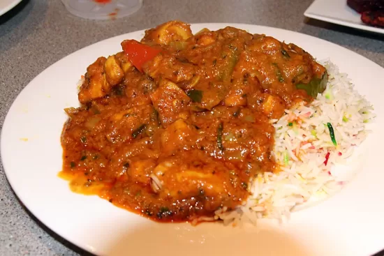 Chicken Indian Curry and Rice (Durban Style)