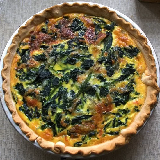 Spinach and Feta Quiche