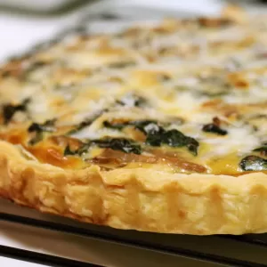 Chicken and Mushroom Quiche