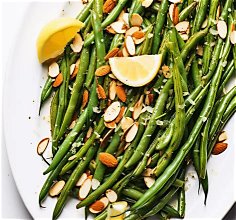 Lemony Green Beans with Almonds