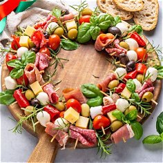 Merry Morsel Charcuterie Wreath