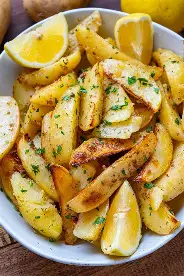 Lemon Roasted Greek Potatoes