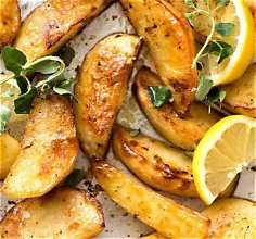 Lemon Roasted Greek Potatoes